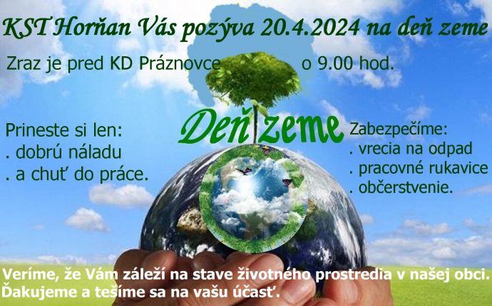 Deň zeme 20.4.2024.