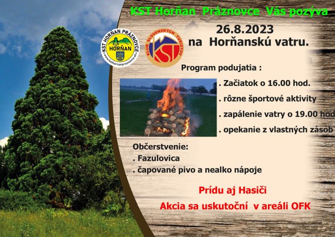 Horňanská vatra 26.8 2023